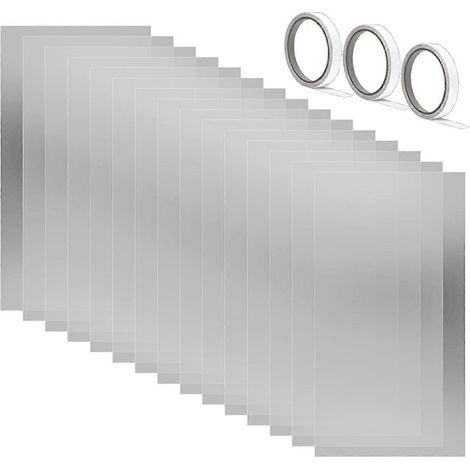 Lot de 15 protections d'objectif pour cabine de sablage (23 x 11 pouces) - Protections internes pour vitres abrasives - (1/5)