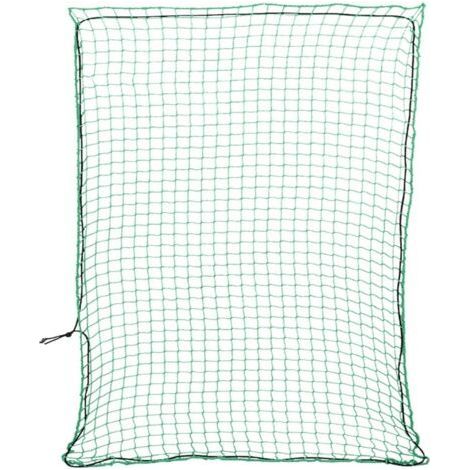 Filet pour remorque avec corde élastique vert 3x2,5 m PP (1/5)