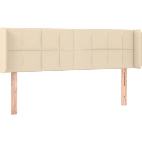 Maison Exclusive - Cabecero de tela color crema 147x16x78/88 cm (1/5)