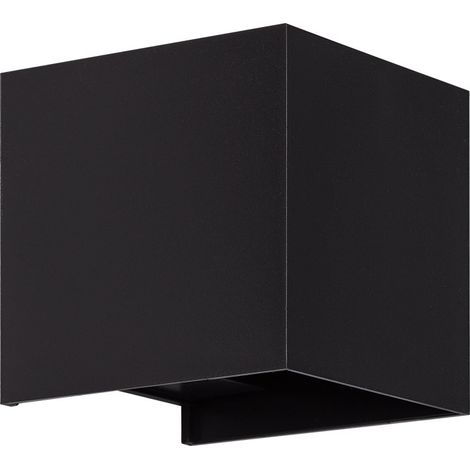 Aplique de Pared Exterior LED 6W Aluminio Iluminación Doble Cara Eros 4000K Negro Blanco Neutro
