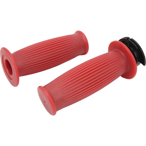 Poignées d'accélérateur 22mm pour scooter GY6 50cc 80cc 125cc 150cc, paire de grips de guidon rouges, poignée tournante de gaz compatible, remplacement ergonomique. (1/5)