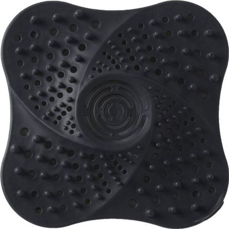 Bonde de Douche Anti-Blocage pour Salle de Bain avec Ventouse (Noir) (1/4)