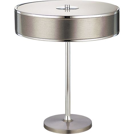 Lampada da tavolo moderna cromata Jazz Jupiter 2xE14