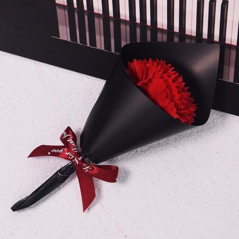 Bouquet En Savon - Fleurs Miniatures Hydrangée Orchidée Pêche - Décoration Intérieure - Cadeau Idéal Pour Saint-Valentin - 1 Pièce