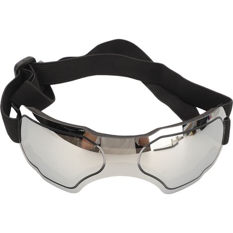 Lunettes de protection UV et anti-vent pour chiens de taille moyenne et grande, anti-poussière, couleur argent (1/5)