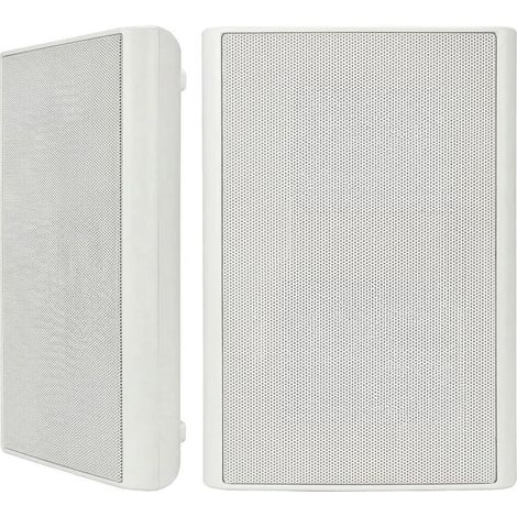 Ultra-Thin Wall Speakers 5.25 Inch 240W for Home Cinema (White Page), Wall Mountable Design, Clear Sound and Solid Structure for Immersive Entertainment