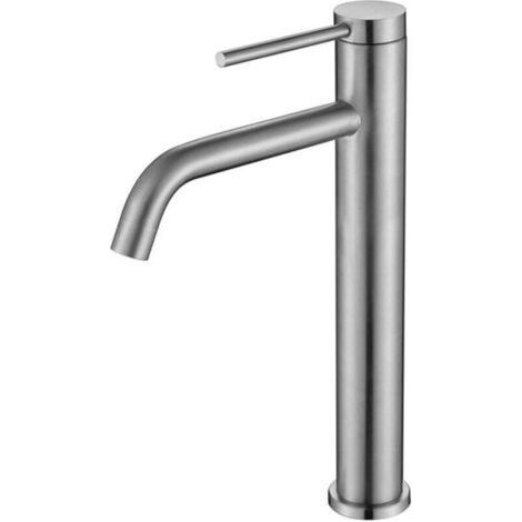 Bathroom faucet, countertop sink faucet, high basin faucet, Chrome (1/4)