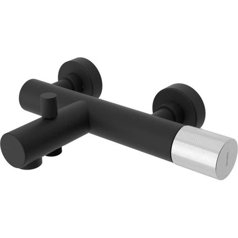 Sapho Ultratap - Grifo de bañera, negro mate/cromo UT010TBC (1/4)