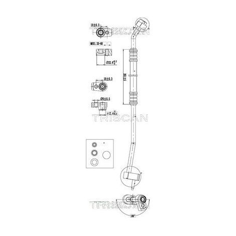 Conduite à haute/basse pression, climatisation TRISCAN 9010 16007 FORD 1882714