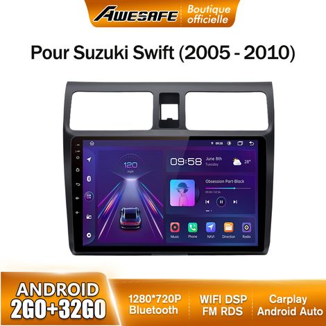AWESAFE Autoradio Android 13 pour Suzuki Swift (2005-2010) 2Go+32Go avec 10'' écran Tactile Carplay Android Auto GPS Bluetooth (1/5)