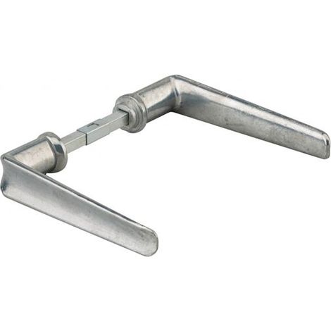 Paire de béquilles pour porte, carré 6 ou 7mm, 2 portées - (1/2)