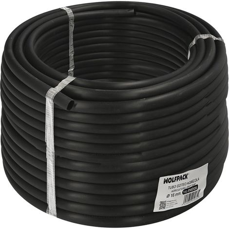 Tuyau d'irrigation goutte à goutte Ø 16 mm. Épaisseur du tuyau : 1,2 mm. Usage agricole. Longueur : 100 mètres. (1/4)