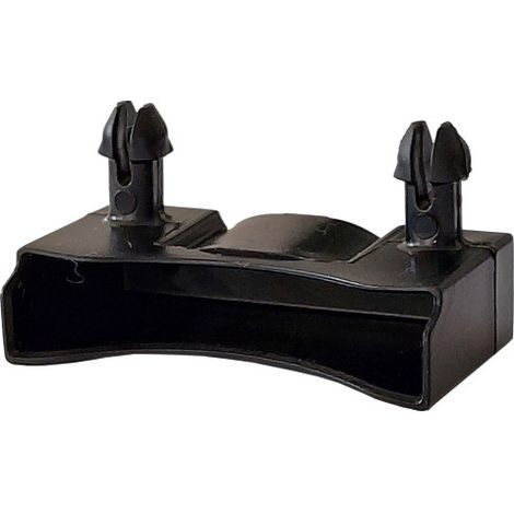 Ebac Literie – Embout de pieds de table noir 48 x 8 mm – Polyéthylène – Hauteur utile 13 mm – Entraxes 38 mm – Pour lattes de bois dur (1/4)