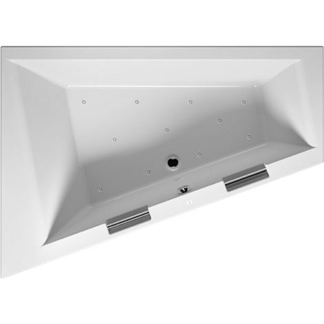 Bañera RIHO Doppio, asimétrica, con sistema de aire, 2 plazas,
