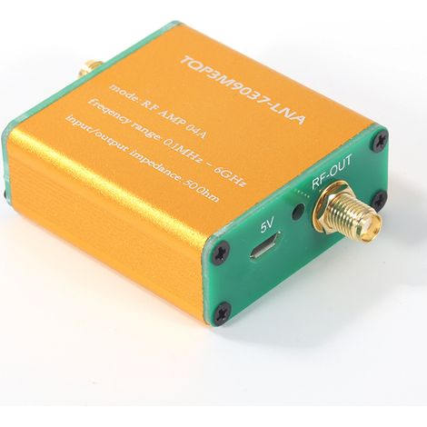 Beyamis Amplificateur RF 100kHz-6GHz – pleine bande, gain linéaire, faible bruit, signal radio (1/5)