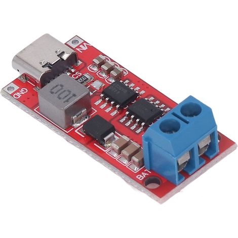 Module élévateur de tension pour chargeur de batterie 3S, carte PCB de type C, convertisseur élévateur de tension DC 3-6 V 2 A (1/5)
