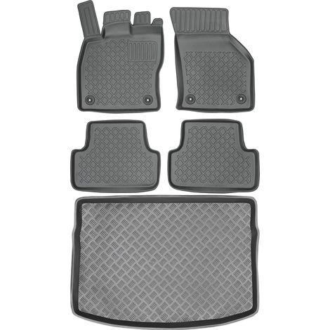 Set di tappetini per auto e tappetino per bagagliaio per Volkswagen Golf VII Hatchback dal 2012 al 2020. (1/5)