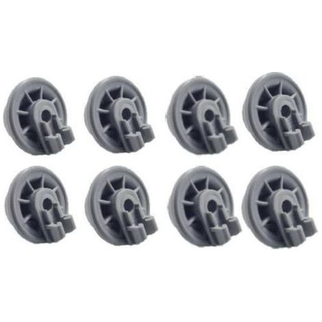 Roulettes pour lave-vaisselle compatibles avec Bosch Ensemble complet de 8 tiroirs pour lave-vaisselle avec roulettes en bas, compatible avec Siemens, Kenmore Elite, Balay, Beko, Indesit, Neff, Bosch (1/5)