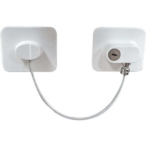 4 pcs Sécurité Fenêtre Restricteur Réfrigérateur Serrure De Porte avec Clé Adhésif Congélateur Sécurité Enfant Sécurité Fenêtre Serrure Tiroir Four Machine À Laver Armoire (1/3)
