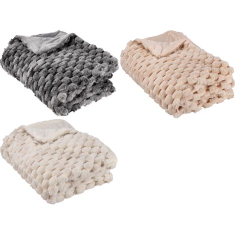Ad Trend Coperta Plaid Morbida Tessuto Ellen 130 x 160 Cm Colori Assortiti 1 Pz (1/4)