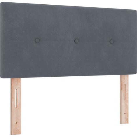 Maison Exclusive - Cabecero LED con tiras LED Manual Gris 80 cm T
