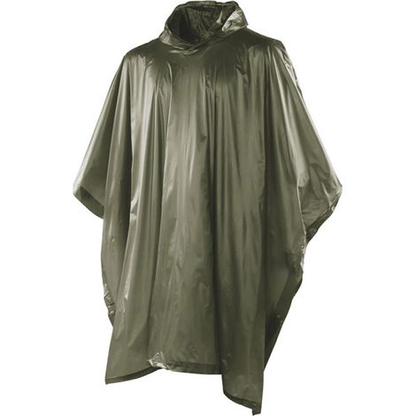Poncho Impermeabile in PVC con bottoni laterali
