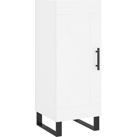 Credenza buffet cassettiera mobile contenitore organizer cucina soggiorno soggiorno 34,5 x 34 x 90 cm derivati del legno bianco 020030251