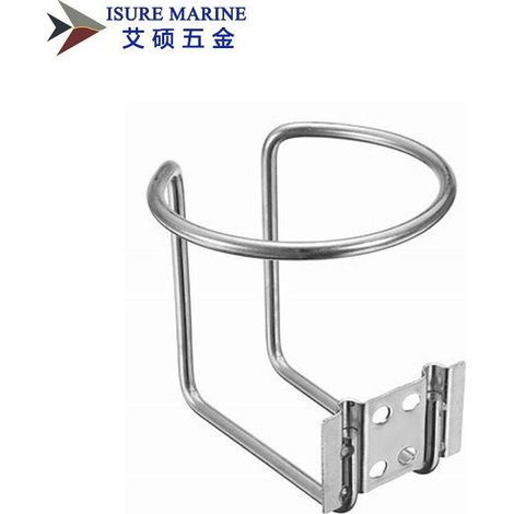 New stainless steel marine and yacht cup holders, tea cup protectors, RV hardware accessories - center screw hole - stainless steel (1/4)