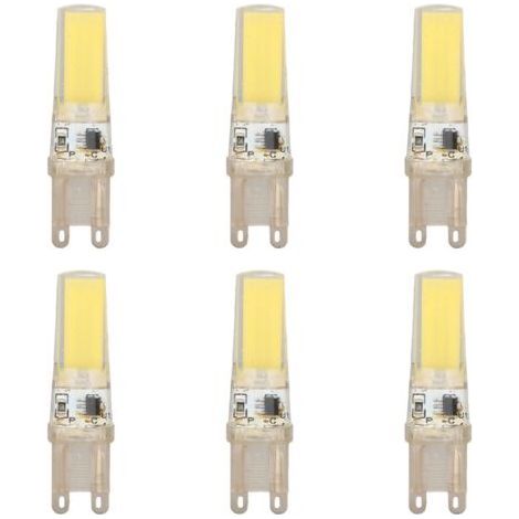Bombilla LED G9 COB, 6 unidades, regulable, profesional, repuesto para lámparas de pared y de mesa, luz blanca 220V (1/5)