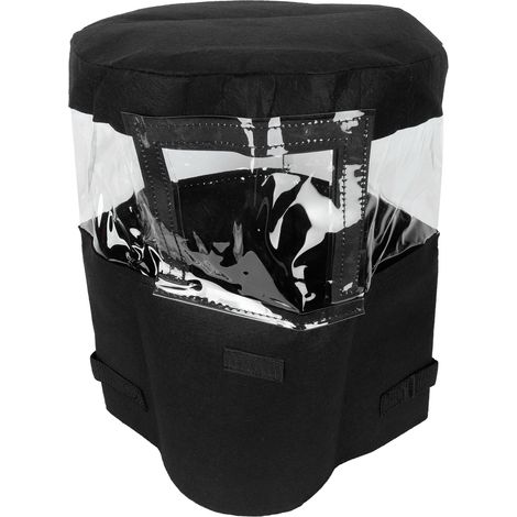 Sacs de culture transparents pour plantes, légumes et pommes de terre, pour une utilisation intérieure et extérieure, noirs, 30 x 35 cm, 26 L/7 gallons (1/5)