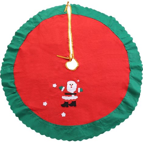 Jupe D Arbre De Noel En Non Tisse Theme Bonhomme De Neige Pour Decoration Interieure Et Exterieure 120 Cm (1/5)