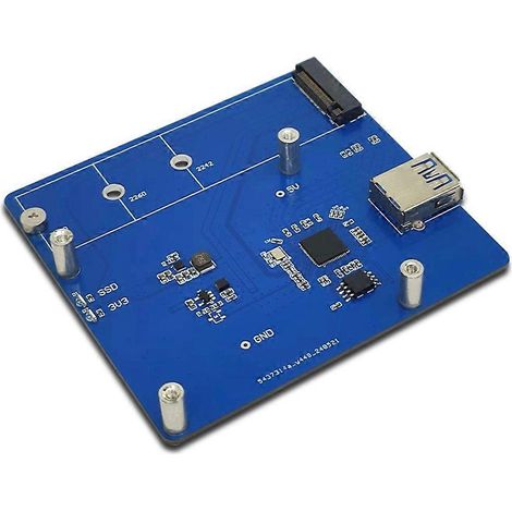 Erweiterungskartenmodul für Raspberry Pi 4B M.2 PCIe portable SSD (1/5)