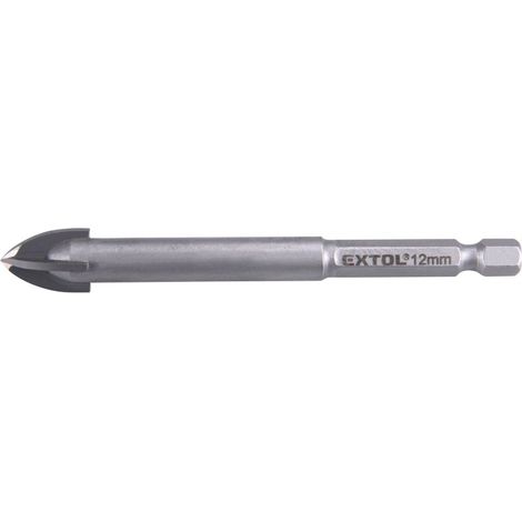 EXTOL Hartmetallbohrer für Glas und Keramik, O 12mm 8801892 (1/2)