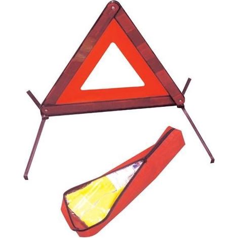 Kit de signalisation route : triangle + gilet
