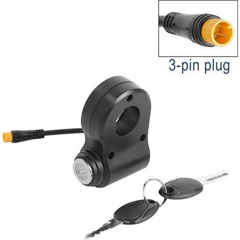 Interrupteur d'allumage à 3 broches pour scooter électrique Kukirin G2 Pro/Max (1/5)