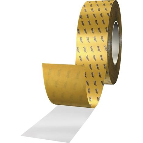 Tesa 51966 doppelseitiges Klebeband, Klebefilm, Klebestreifen, Klebebandrolle, hohe Sofortklebkraft, 90% PCR PET, transparent, 12mm x 50m