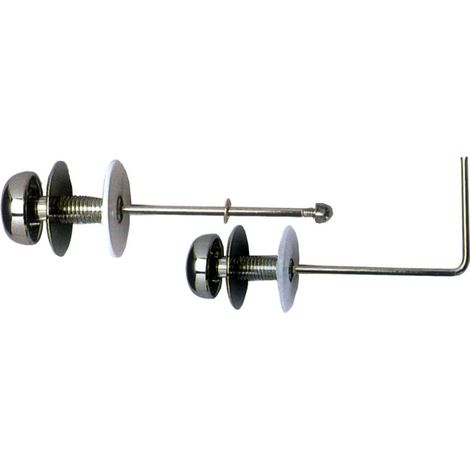 Niedriger gerader Spülkastengriff aus verchromtem Metall, Ref. 45213
