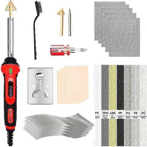 Kit de soudure plastique 100 W avec fer à souder, outils de soudure domestiques, outils de réparation de pare-chocs de voiture, prise standard européenne (KNS) (1/5)
