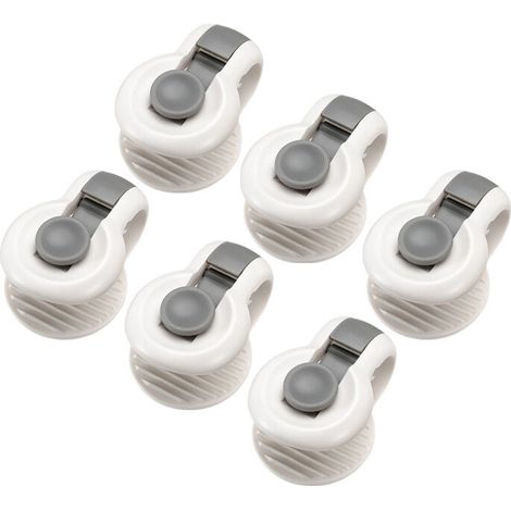 6 Pack Duvet Cover Set with Pin Clips Cornerless Comforter Holder Anti-Movement Clips Duvet Cover Bedding Accessories Gray (1/5)