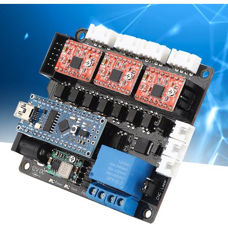 Kit carte mère laser, module de commande 3 axes, accessoires électriques pour machine de gravure CNC (1/5)
