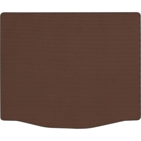 Alfombrilla de maletero de EVA para Ford Focus III Hatchback de 2011 a 2018, diseño de panal de abeja - Marrón (1/5)