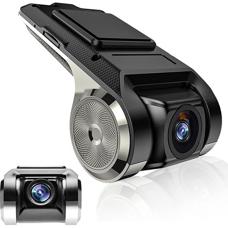 Car Dash Camera HD Mini DVR Car Camera Recorder Ángulo de visión de 140 °, G-sensor, GPS Smart ADAS Driving Recorder USB Car DVR para Android Autoradio Support TF (Max 32G) (1/5)