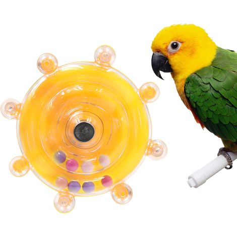Jouet rotatif interactif pour oiseaux - Moulin à vent avec grelots pour cage (1/5)