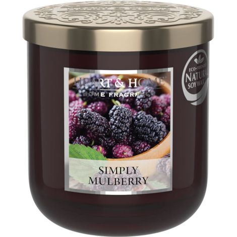 Bougie heart and home mûre