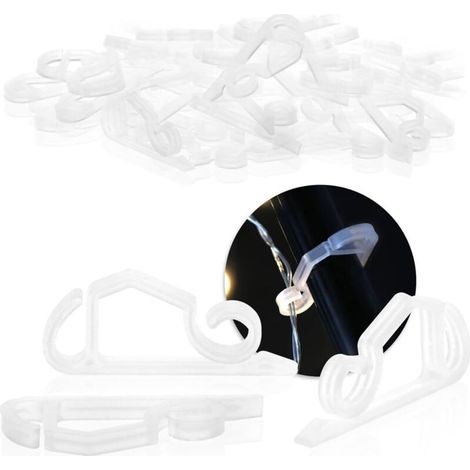 50x Gutter Hooks for String Lights - Christmas Outdoor Lighting Fixing - Hook (1/5)