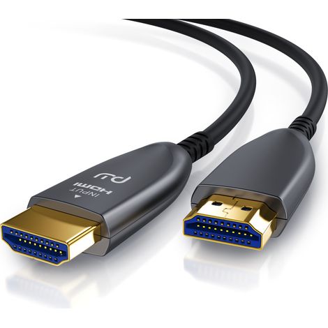 Primewire Ultra HD HDMI 2.0b Glasfaserkabel 3-fach geschirmt 4K / Full HD / 3D / ARC / High Speed mit Ethernet - 50m (1/5)