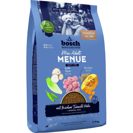 Bosch Hundetrockenfutter Adult Menue 2,4 kg Huhn & Kartoffel