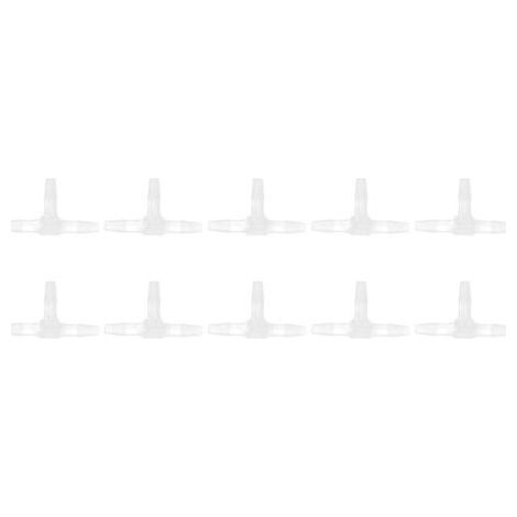 10 Pièces Raccord en T Plastique 3 Voies Résistant Pression Température 1/2 Embout Barbelé (1/5)