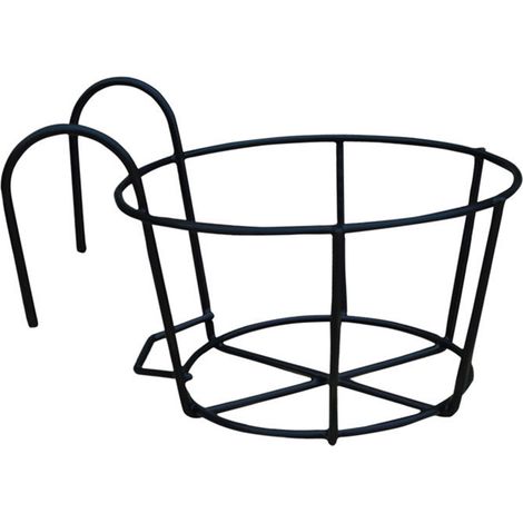 Porte-pot mural suspendu artisanal - Support en fer forgé pour succulentes et cactus - 1 pièce incluse