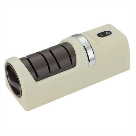 1 Aiguiseur de couteaux électrique, rechargeable, polissage automatique, plastique, cuisine domestique (1/5)